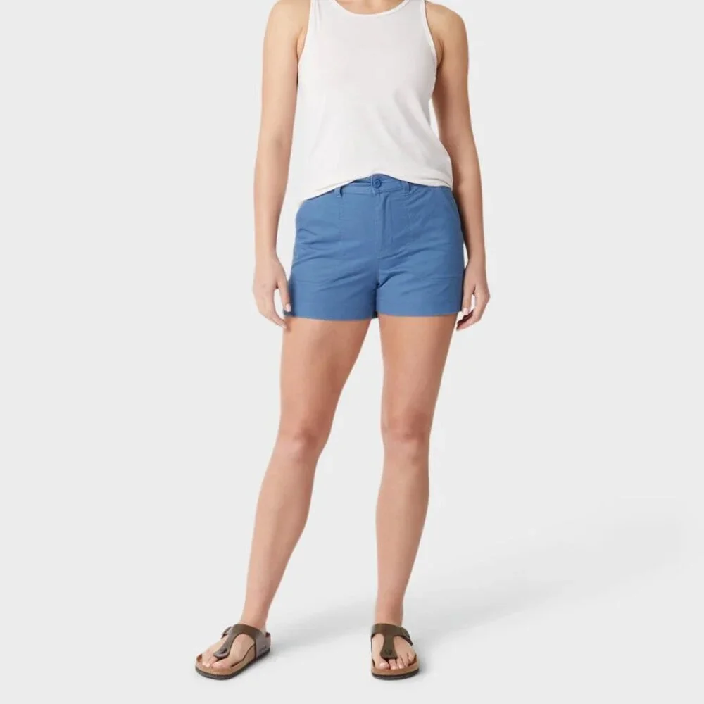 Stio Women's Shorts in Slate Blue